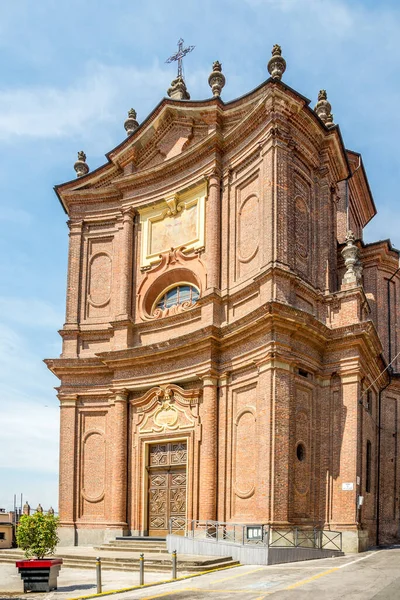 Pohled Kostel Nejsvětější Trojice Fossanu Itálie — Stock fotografie