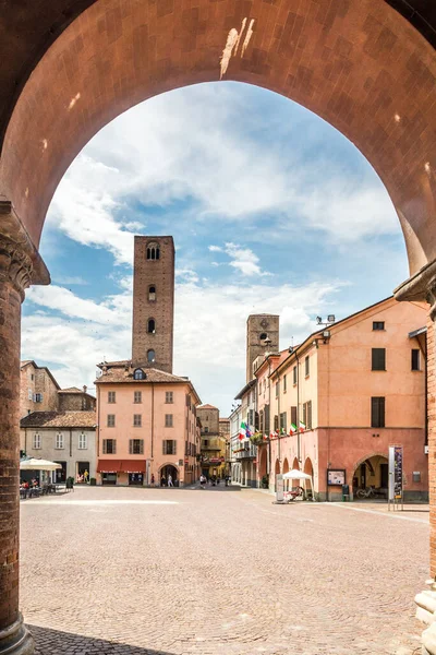 Alba Italien Juni 2021 Utsikt Duomo Plats Alba Alba Stad — Stockfoto