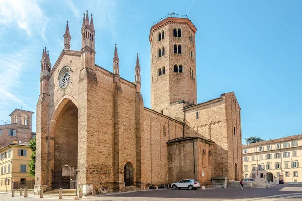 Vista Basílica San Antonio Las Calles Piacenza Italia — Foto de Stock