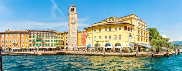 Riva Del Garda Italia Junio 2021 Vista Panorámica Lugar Del — Foto de Stock