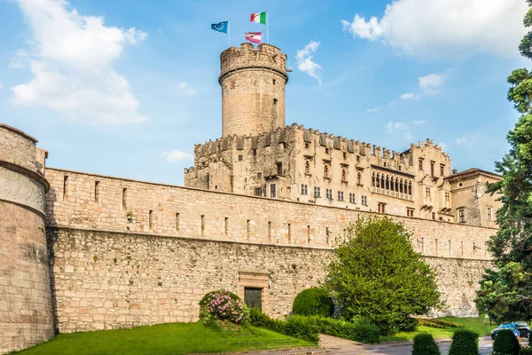 Veduta Castello Nelle Vie Trento Italia — Foto Stock