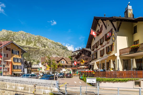 Dans les rues d'Andermatt — Photo