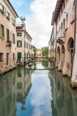 River canal in Treviso clipart