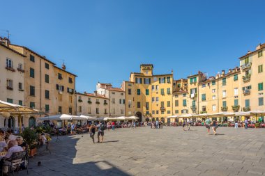 Lucca şehrindeki Anfiteatro sqauare