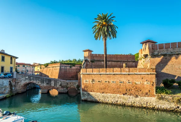 Vista para a Nova Fortaleza em Livorno — Fotografia de Stock