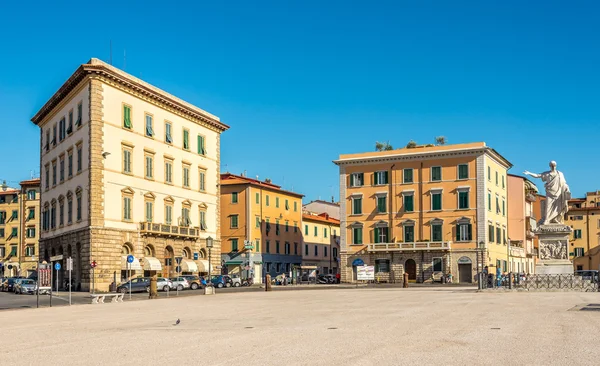 Piazza della Repubblica in Livorno — Stock Photo, Image