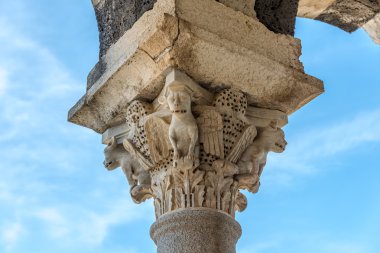 Basilica kutsal Trinity Saccargia sütun deatil
