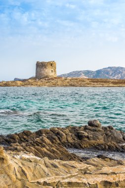 Sardunya kuzeybatısında, gözetleme kulesi Pelosa