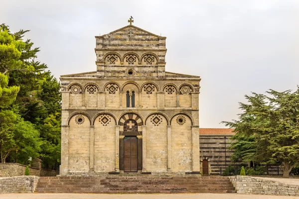 Fasada kościoła San Pietro di Sorres w Borutta — Zdjęcie stockowe