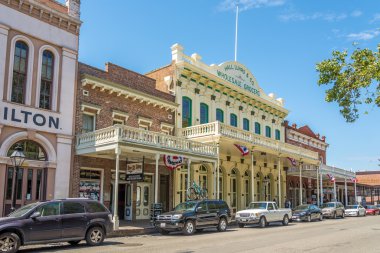 Binalar eski Sacramento şehirdeki