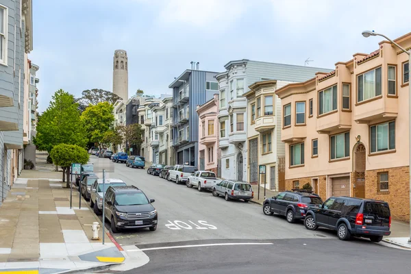 En las calles de San Francisco - Coit Tower — Foto de Stock