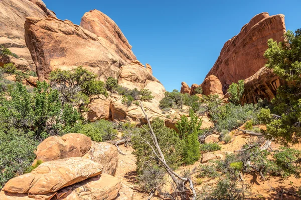 Rock Formations near Landscape Arch — Stock Photo, Image