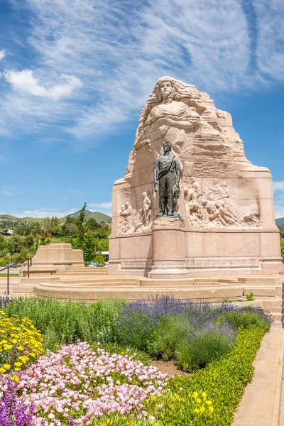 Memorial of Mormon Battalion in Salt Lake City — Zdjęcie stockowe