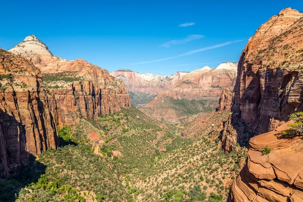View to the Canyon in Zion National Park — Stock Photo, Image