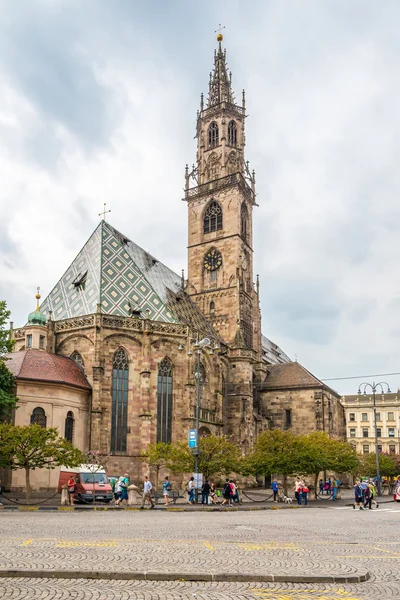Cathedral Assumption of Our Lady in Bolzano. — Stock Photo, Image