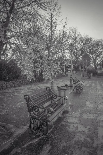 Buzlu ve fırtınalı gün