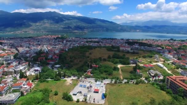 Ioannina Vídeo aéreo — Vídeo de stock