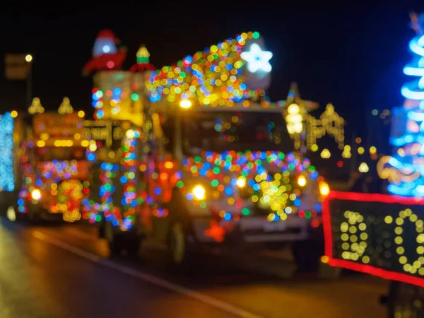 Victoria Canadá Diciembre 2017 Truck Light Parade Celebración Anual Navidad — Foto de Stock