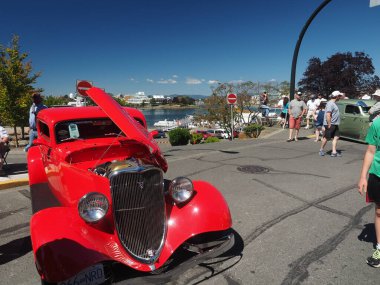 Victoria BC, Kanada - 24 Temmuz 2016. Kuzeybatı Deuce Days, Victoria BC 'deki son antika koleksiyoncu araba etkinliği, Covid-19 salgını nedeniyle ertelendi ve kalıcı olarak iptal edildi.