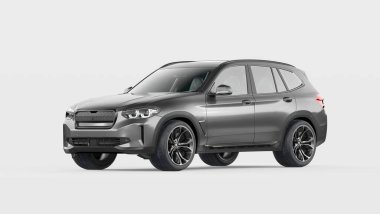 Markasız bir SUV 'un 3 boyutlu görüntülemesi 