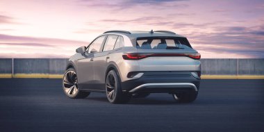 Markasız bir SUV 'un 3 boyutlu görüntülemesi 