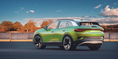 Markasız bir SUV 'un 3 boyutlu görüntülemesi 