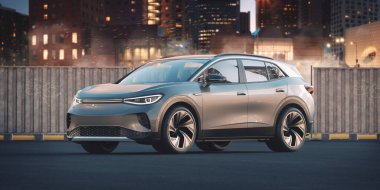 Markasız bir SUV 'un 3 boyutlu görüntülemesi 