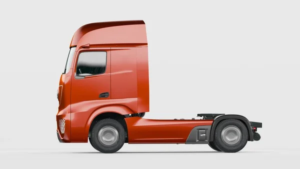 Rendu Camion Concept Générique Sans Marque Camion Électrique Autonome — Photo