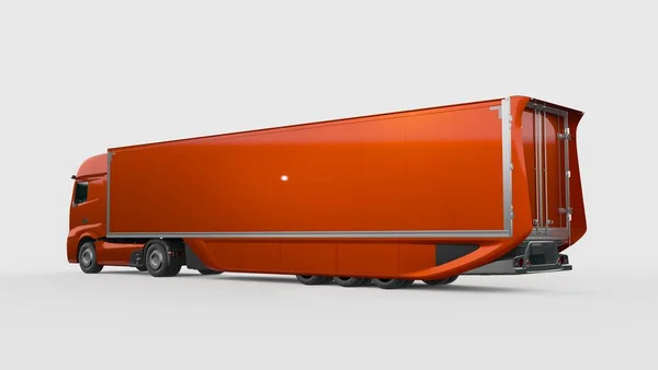 Rendu Camion Concept Générique Sans Marque Camion Électrique Autonome — Photo