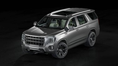 Markasız bir SUV 'un 3 boyutlu görüntülemesi