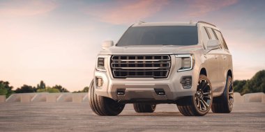 Markasız bir SUV 'un 3 boyutlu görüntülemesi