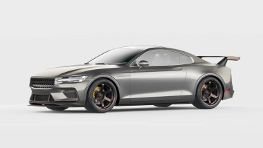 Markasız, jenerik bir arabanın 3D görüntülemesi 