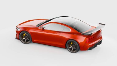 Markasız, jenerik bir arabanın 3D görüntülemesi 