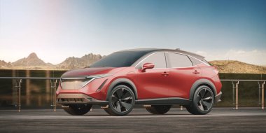 Markasız bir SUV 'un 3 boyutlu görüntülemesi