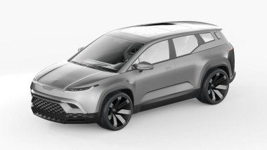 Markasız bir SUV 'un 3 boyutlu görüntülemesi