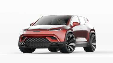 Markasız bir SUV 'un 3 boyutlu görüntülemesi