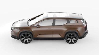 Markasız bir SUV 'un 3 boyutlu görüntülemesi