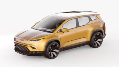 Markasız bir SUV 'un 3 boyutlu görüntülemesi