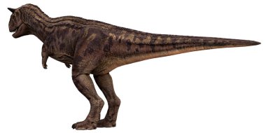 Yan profil görünümlü görkemli dinozor