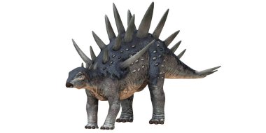 Stegosaurus dinazorunun gerçekçi 3 boyutlu modeli.