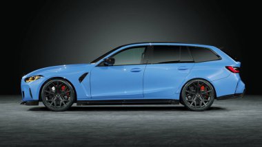 Markasız, jenerik konsept bir arabanın 3 boyutlu çizimi