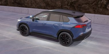 Markasız, jenerik SUV konsept bir arabanın 3 boyutlu tasarımı