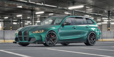 Markasız, jenerik konsept bir arabanın 3 boyutlu çizimi