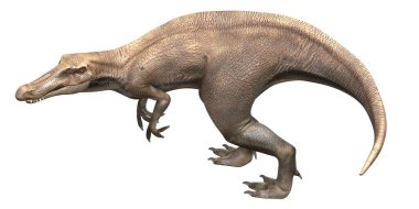 Tarih öncesi bir dinozorun gerçekçi 3 boyutlu tasviri