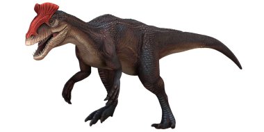 İki ayaklı bir dinozorun gerçekçi tasviri.