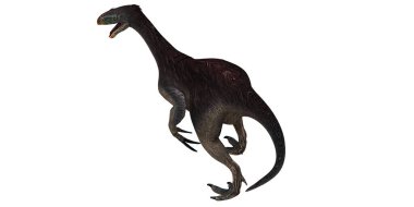 Antik bir Theropod dinozorunun gerçekçi tasviri.