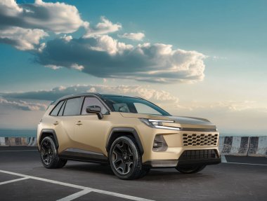 Markasız bir SUV 'un 3 boyutlu görüntülemesi