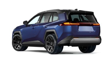 Markasız bir SUV 'un 3 boyutlu görüntülemesi