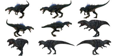 Vahşi dinozor çizimleri koleksiyonu