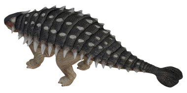 Bir Ankylosaurus dinozorunun detaylı çizimi